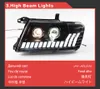 Zespół reflektorów w ciągu dnia samochodu dla Pajero V73 LED Light Light 2004-2016 V75 V77 DRL Turn Signal Sygnał Lampa Auto Accessories