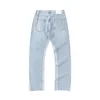AsskyururSelf Jeans Patchwork Pantalones azules Jeans Man Mania Moda HighStreet Hip Hop FZKZ233