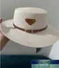 Luxury Straw Hat Flat Cap Fashion Gentleman Caps Higt Quality Mens Women Sun Hats