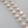 Stud Women Big Baroque Button Pearl Earrings Freshwater Cultured Biwa Coin Pearls 925 Sterling Silver Mounts JewelryStud179i