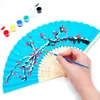 Personalized Folding Paper Hand Fan Fold Vintage Wedding Party Favors Baby Shower Gift decoration fan