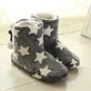 Scarpe calzino di Natale donna Modello stella Pantofola di pelliccia invernale Mantieni caldo Antiscivolo Pantofole da donna morbide per le ragazze Y201026