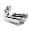 Stainless steel double row donut machine fryer assembly line for making donuts 6000W