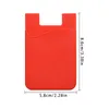 카드 소지자 Universal Self Adhesive Sleeves Phone Wallet Case Stick on ID 홀더 실리콘 핸드폰 포켓 커버 카드