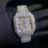 Piquet Audemar Stone Watch Moissanite Mosang 다이아몬드 시계 사용자 정의가 남성의 테스트를 통과 할 수 있습니다