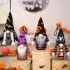 Fournitures de fête Gnomes d'Halloween Illuminés Ornements Suspendus À La Main En Peluche Elf Stuff Poupées Décor pour Arbre Home Party Cadeau XBJK2208