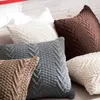 Cushion/Decorative Pillow Handmade Knit Pillowcase Wool Knitting Cushion Cover Decorate Knitted Case Nordic Crochet CaseCushion/Decorative