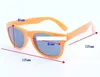 Novo arroz Nail Fashion Frame com a mesma cor Crianças Sunblock Sunglasses de plástico infantil