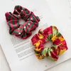 11 Styles Girls Christmas Velvet Hairbands Large Intestine Circle Elastic Hair Ties Accessories Ponytail Holder Rubber Band