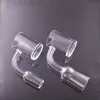 hot selling Smoking Accessories 4mm Bottom Quartz Banger Nail 10mm 14mm 18mm Male Female 45 90 Degrees For Glass Dab Rigs bong