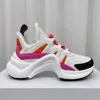 Women Sneakers Designer Sneaker Buty swobodne buty do tańca Buty mieszane kolorystyczne osobowość fala grube dolne trendy z szwy z platformą buty