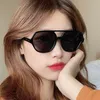 Güneş gözlüğü Retro Çift Köprü Kare Kadın Trend Vintage Marka Tasarımcısı Turuncu Güneş Gözlükleri Sevimli Kadın Gözlük UV400Sunglasses