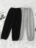 JMPRS gris femmes pantalons de survêtement automne Baggy mode surdimensionné pantalon de sport noir hiver épais Joggers Streetwear pantalon 220815