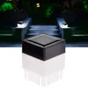 Solar Lamps Post Cap Light Square Powered Pillar Lights For Wrought Iron Fencing Front Yard Backyards Gate Landscaping Residential