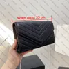 حقيبة كتف سلسلة ENVELOPE CROSSBODY حقائب محفظة نسائية مصممة جلد رفرف محفظة