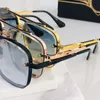 Dita Luxury Designer نظارة شمسية للرجل للنساء عالية الجودة مربعة نظارة شمسية معدنية Mach ستة إطار بيضاوي كبير كبير الحجم