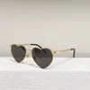 Sonnenbrille Gold Silber Metall Herzform Rahmen Hochwertige Damen Myopie Rezept Optische Gläser SL301 Mode Herren Sonnenbrille
