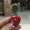 Заблокировать цинк сплав в каната Mini Love Shape Shape Password Password Cadlock Packag