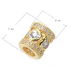 Big Hole Heart Stone Cylinder Spacer Beads Charm för DIY -smycken