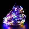Decorações de Natal 1-5m LED String Light Garland Ornament for Home XAMS Year Holiday Fairy Stripe Battery Operado