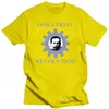Men039s Tshirts Industrial Revolution T-shirt Vintage Rare Tee Faded Black Psychic TV Einsturzende Neubauten Kraftwerk Pigface2226830