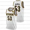 CEOA3740 Custom Wyoming Cowboys 2022 NCAA College Basketball Jersey Hunter Thompson Foster Xavier Dusell Marcus Williams Jeremiah Oden Drake Jeffries