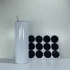 حزمة صغيرة 12pcs/6pcs 20 أوقية مستقيمة تساميات tumblers مع قش قاع قاع DIY زجاجة ماء محمولة في الهواء الطلق أكواب الشرب في الهواء الطلق B6