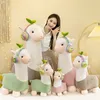 New Music Alpaca Plush Toy Doll Headphones Lamb Doll Children Accompanying Gift