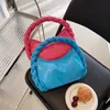 Vintage Evening Bags Fashion Solid Color Braided Handbag PU Leather Shoulder Bag for Women