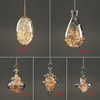 Pendant Lamps Light Luxury Glass Lamp 3-head Dining Room Chandelier Antique Brass Bar Tea Small Cafe ChandelierPendant