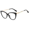 Wholesale- Cat Eye Spectacle Frame Trendy Designer Glasses Myopia Nerd Optical s Female Eyeglass The spring leg W220423