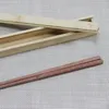Set di posate Bacchette in legno di bambù in acciaio inossidabile Scatola di legno per riporre oggetti in lega Portatile in venditaPosate PosatePosate