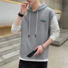 Heren Lente Herfst Hoodies Sweatshirts Mode Hooded Mens Sweatshirt Casual Patchwork Streetwear Trendy Mens Hoodie 2022 Nieuw