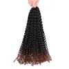 LANS Synthetic Passion Hair 18 Inch Butterfly Locs Water Wave Afro Crochet Braid Extension 80gpcs Spring for black women LS6300556