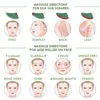 Rose Quartz Natural Jade Roller Gua Sha Scraper Set Facial Massager för ansikts kroppshalslyftning Dra åt bantning Skinvård 220510