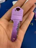 Mini KeyChain Folding Knife 8 Colors EDC Key Knives Multifunktionell fruktkniv utomhusficka Kniv Mini Självförsvar Swiss Saber Survival Tool Gear