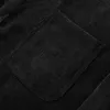 Mäns casual skjortor Herrens höst- och vintergator Långärmad solid färg Bekväm plusstorlek tjock corduroy-skjorta med fickor