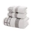 Luxury 100 coton serviette de bain de salle de bain marque serpiette adulte broderie grandes serviettes de plage 70x140 cm