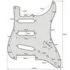 Purple Shellfish Color Electric Guitar Pickguard Scratch Plate Back Plate 1Ply with Screws for Guitar Accessories