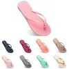 نساء النعال أزياء Flip Flip Flops Beach Hotel Indoor Clipper Triple Black Pink White Lemon Green Grey Navy Womens Shoes