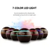 130ML USB Aroma Difusor Ultrasónico Humidificador de niebla fría Purificador de aire 7 Cambio de color LED Luz nocturna para Office Home 220727