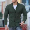 Geweldige revers Slim Fit Autumn Sweater Warme trui gebreid voor dating L220801