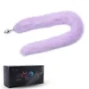 Produits pour adultes Métal 9 couleurs au choix 75 cm de long laine artificielle Queue anale plug anal jouets sexuels Érotique Dilatateur anal stimulation de la queue m5869546