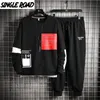 Singleroad Mens Sportswear Tracksuit Men Hip Hop Streetwear Sweatshirts Sweatpants hoodie joggers byxor set sportdr￤kter 201116