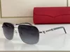 Sonnenbrille für Männer und Frauen, Sommer, 0965-Stil, Sonnenschutz, Anti-Ultraviolett, Retro-Platte, rechteckiger Metallrahmen, zufällige Box