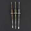 Roken wax dab reinigingsgereedschap haak earpick dabber gereedschap reiniging pp tas pakking 6 stylers was wax dabbers schedel badge masker man schep tips voor pasta vet droog kruid soild