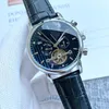 2022 Nouveaux montres de luxe pour hommes Grand volant cinq points de travail automatique Concepteur de montres mécaniques de haute qualité Bracelet en cuir de marque supérieure Style de cadeau de mode