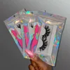 Falska ￶gonfransar Rainsin 10/20/30/50/100 25mm Mink Lashes Wholesale 5D Gratis f￶rpackningsborstar pincett i Bulkfalse