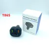 T86 Bluetooth Car Kit Fm передатчик MP3 -плеер тип C PD 20W USB QC3.0 Быстрая зарядка автомобиль зарядное устройство HandsFree