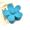 Fashion Women Plastic Hair Claws Clamps Charm Solid Color Flower Shape Lady Small Hair Clips Headdress Hair Accessories